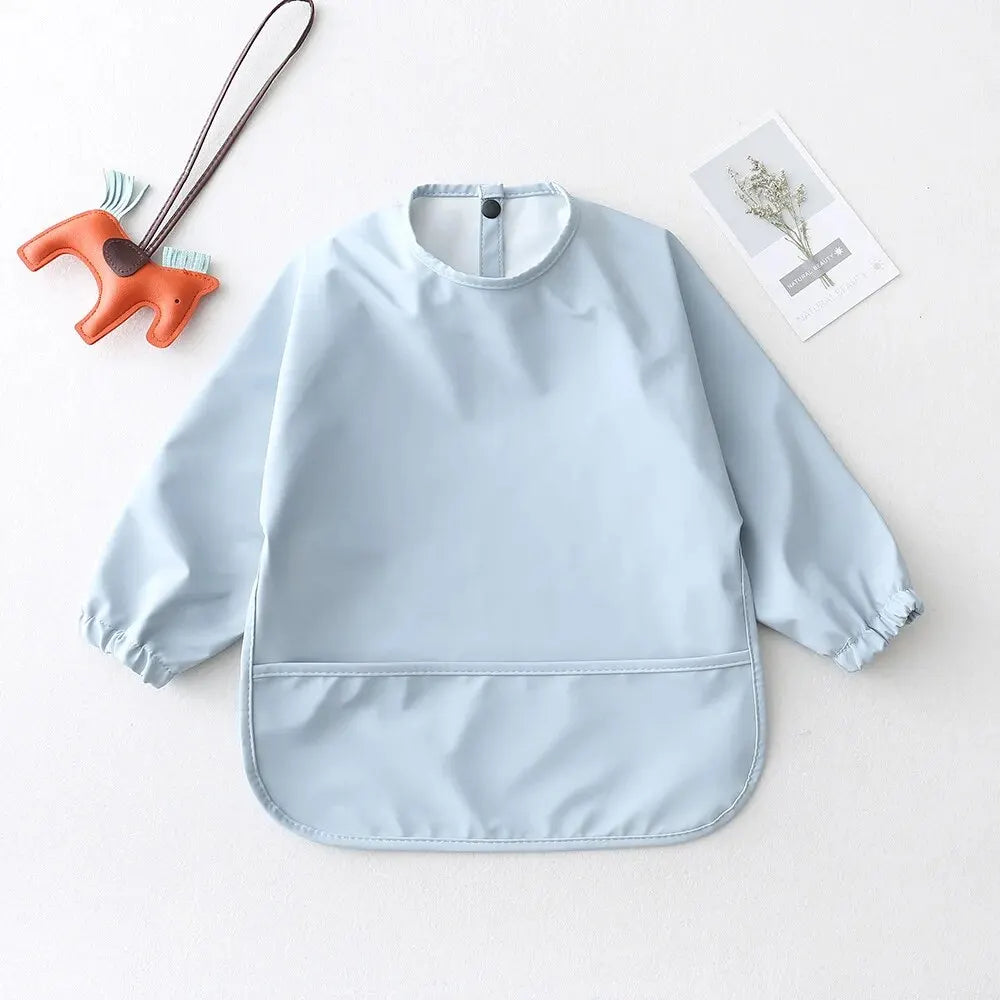 Long Sleeve Baby Feeding Bib – Waterproof Apron for Infants & Toddlers