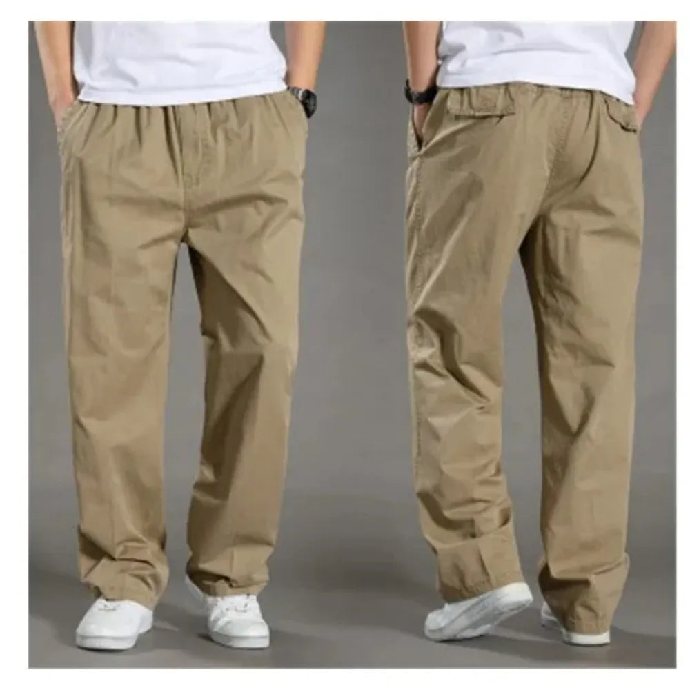 Men's Casual Cargo Pants – Cotton Joggers for Work & Outdoor