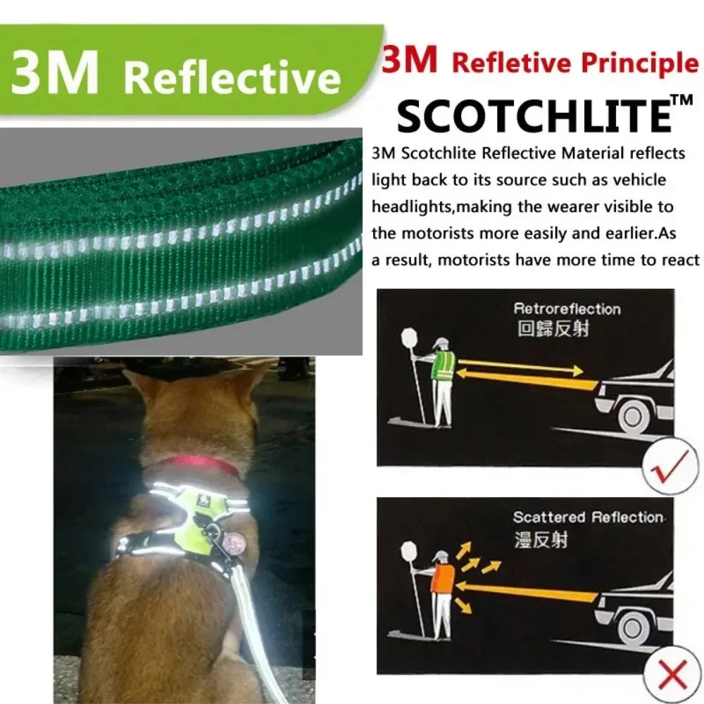 Reflective Dog Harness – No-Pull Adjustable Vest for Dogs S–XL