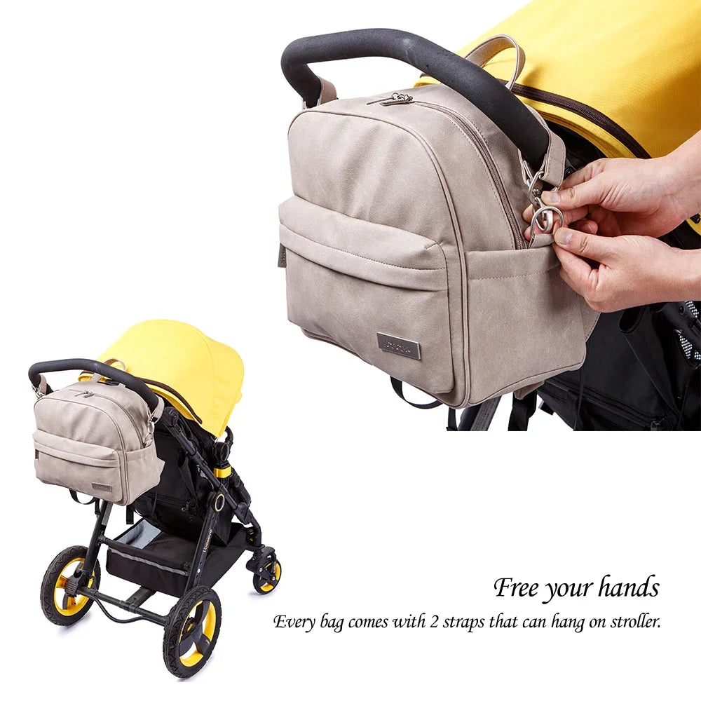 Soboba Waterproof Diaper Backpack – Stylish Multi-Function Nappy Changing Bag