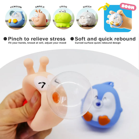 Squeeze Stress Relief Toy – Cute Animal Bubble Squish for Kids & Adults