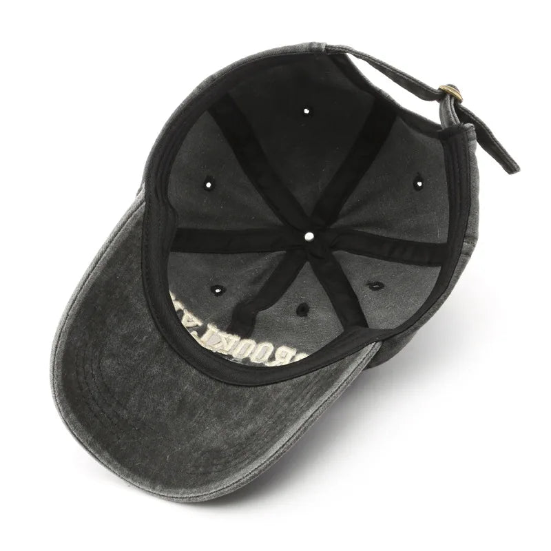 Brooklyn 1947 Embroidered Baseball Cap – Retro Washed Cotton Hat