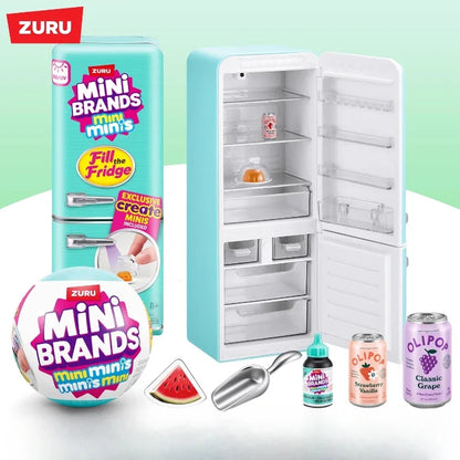 ZURU Mini Brands Mini Fridge Mystery Blind Box – Collectible Miniatures