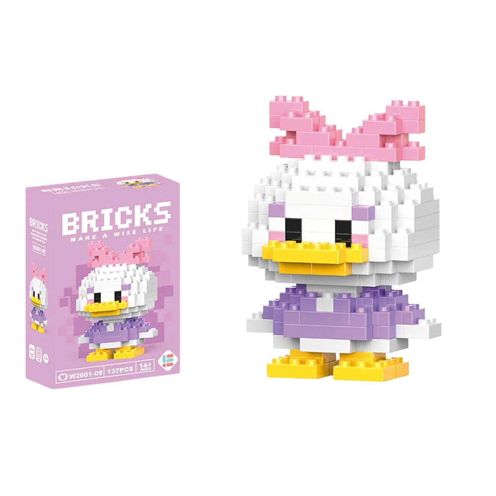 Cute Cartoon Mini Building Blocks Set – Disney & Sanrio Character Bricks