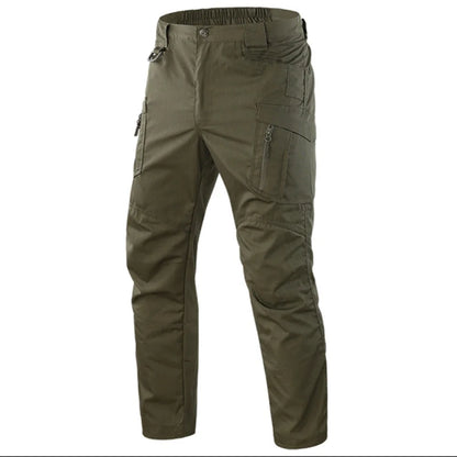 Men's Multi-Pocket Cargo Pants – Waterproof Tactical Trousers