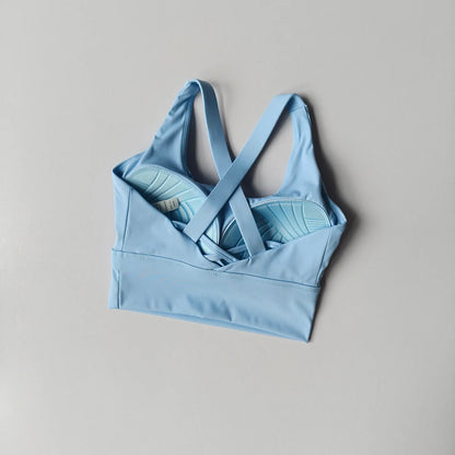 High-Impact Push-Up Sports Bra with Fixed Pads