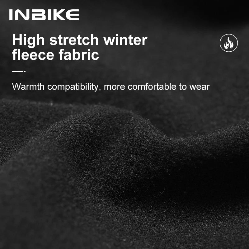 Winter Cycling Bib Pants Men – Thermal Fleece 3D Padded MTB Tights