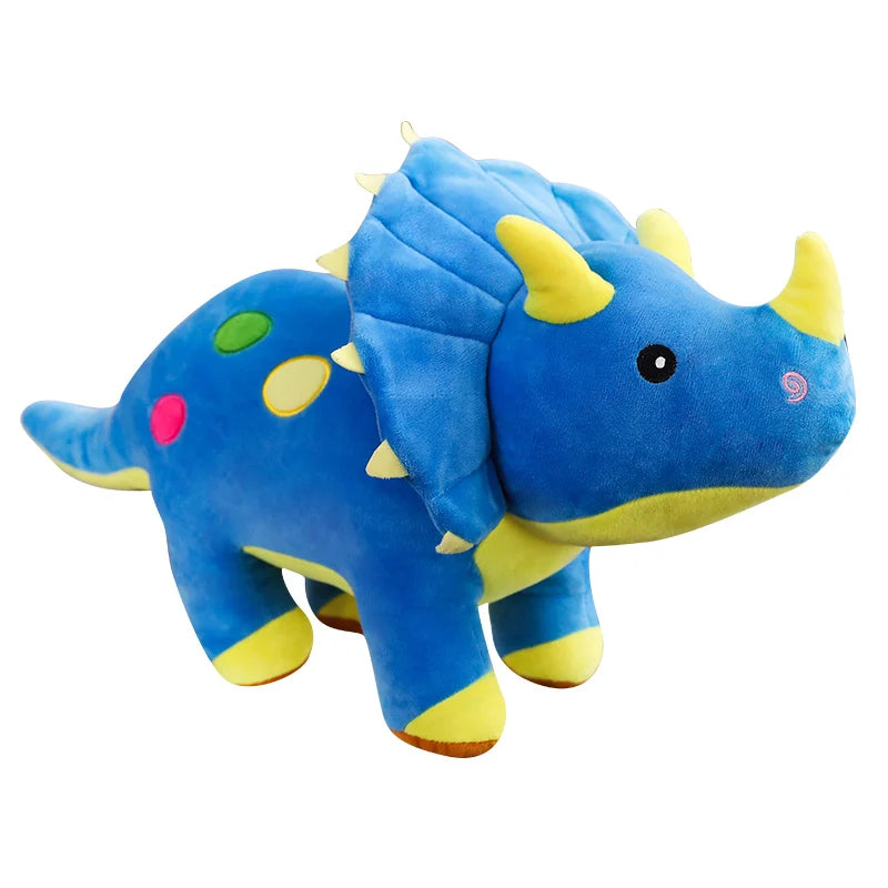 Dinosaur Stuffed Animal Plush Toy for Kids – Triceratops & Stegosaurus