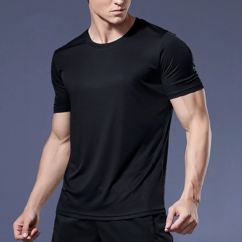 Men's Quick-Dry Athletic T-Shirt – Moisture-Wicking Gym Top
