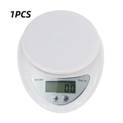 Digital Kitchen Scale 5kg – Portable Food Weight Scale