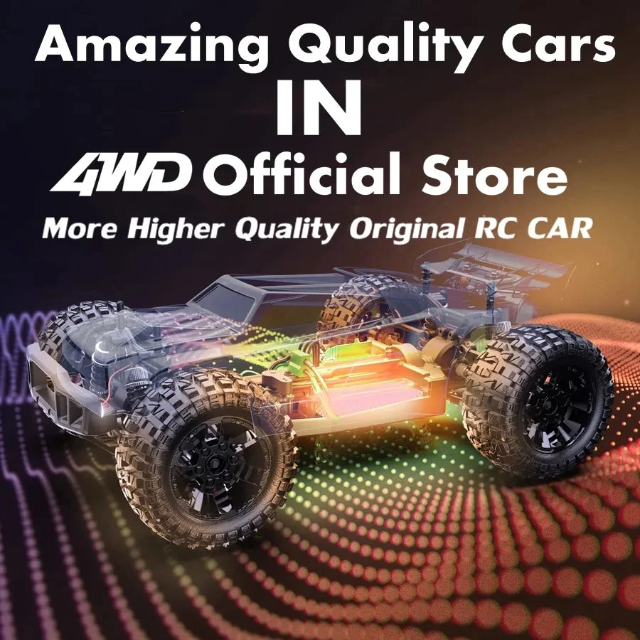 4WD RC Car 1/16 Scale – 50/80KM/H High Speed Off-Road Remote Control Truck
