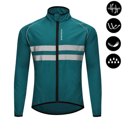 Cycling Windbreaker Vest Men Packable Windproof Reflective Jacket
