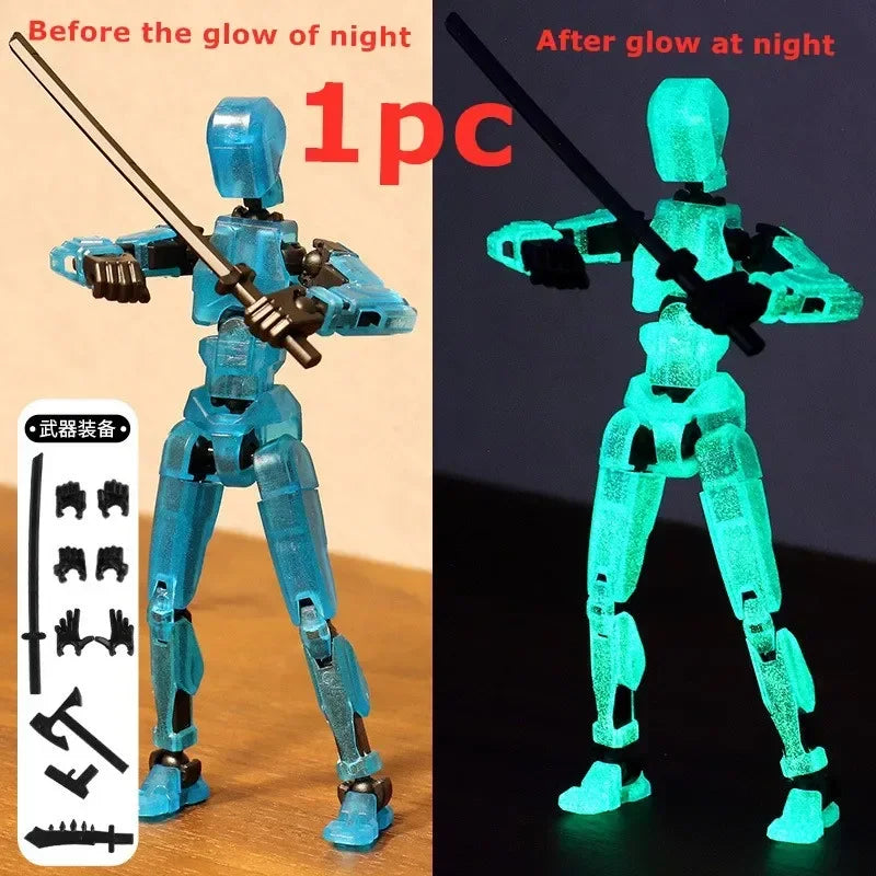 3D Printed Multi-Jointed Robot Action Figure – Full Articulation with Accessories