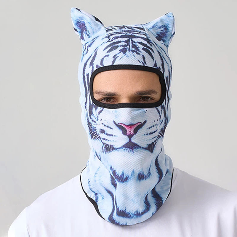 3D Cat Animal Balaclava Full Face Mask for Skiing & Motorcycle
