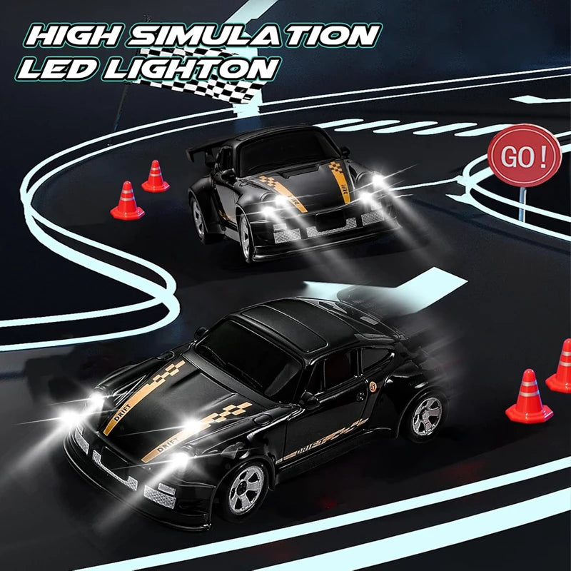 4WD RC Drift Car Lightning Racing 1:43 & 1:64 Scale with LED Lights