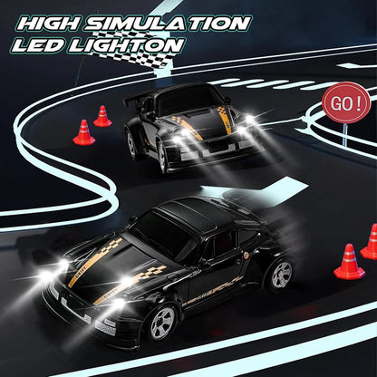 4WD RC Drift Car Lightning Racing 1:43 & 1:64 Scale with LED Lights