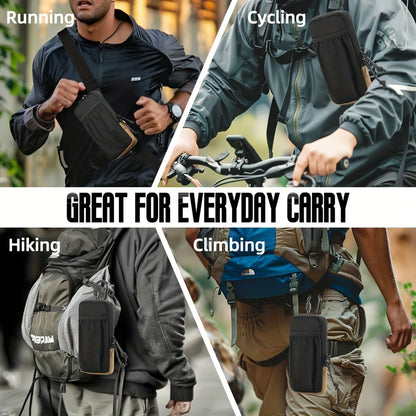Tactical Phone Pouch with Carabiner – Outdoor Hiking Waist Bag