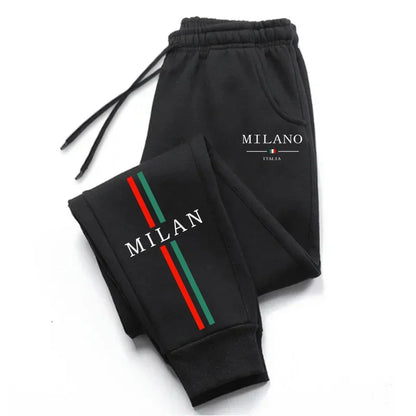 Men's Printed Sweatpants – Soft Casual Drawstring Jogger Trousers