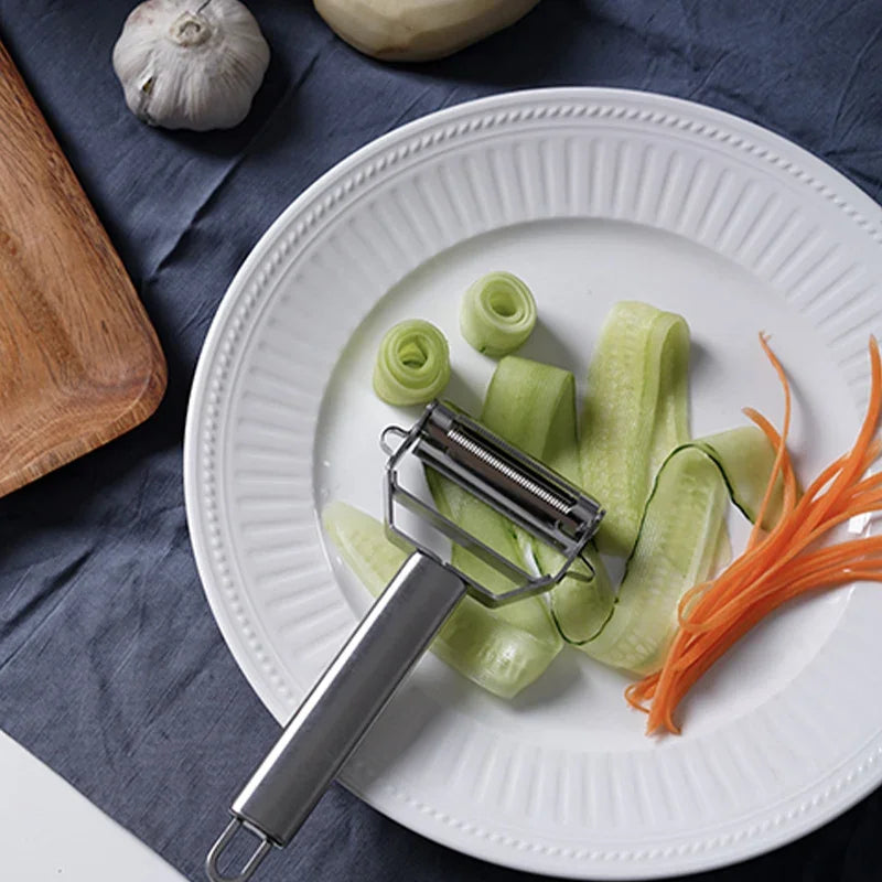 4-in-1 Stainless Steel Vegetable Peeler & Julienne Slicer
