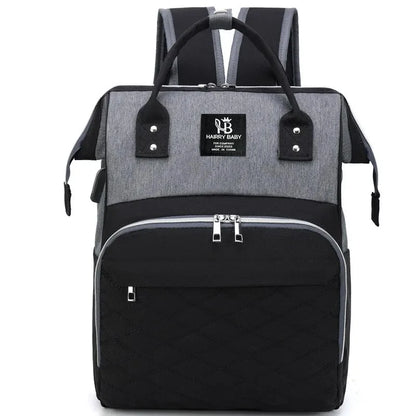 Large Capacity Diaper Bag Backpack with Changing Mat & Stroller Straps