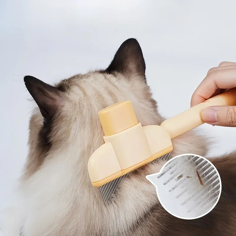 Pet Hair Remover Self-Cleaning Slicker Brush for Cats & Dogs