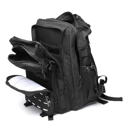 Tactical MOLLE Backpack 25L/50L – Military Hiking Rucksack with Bottle Holders