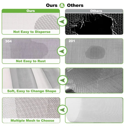 304 Stainless Steel Wire Mesh Filter Screen – 4 to 500 Mesh