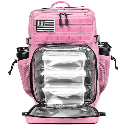 Meal Prep Backpack 45L with Insulated Cooler Compartment