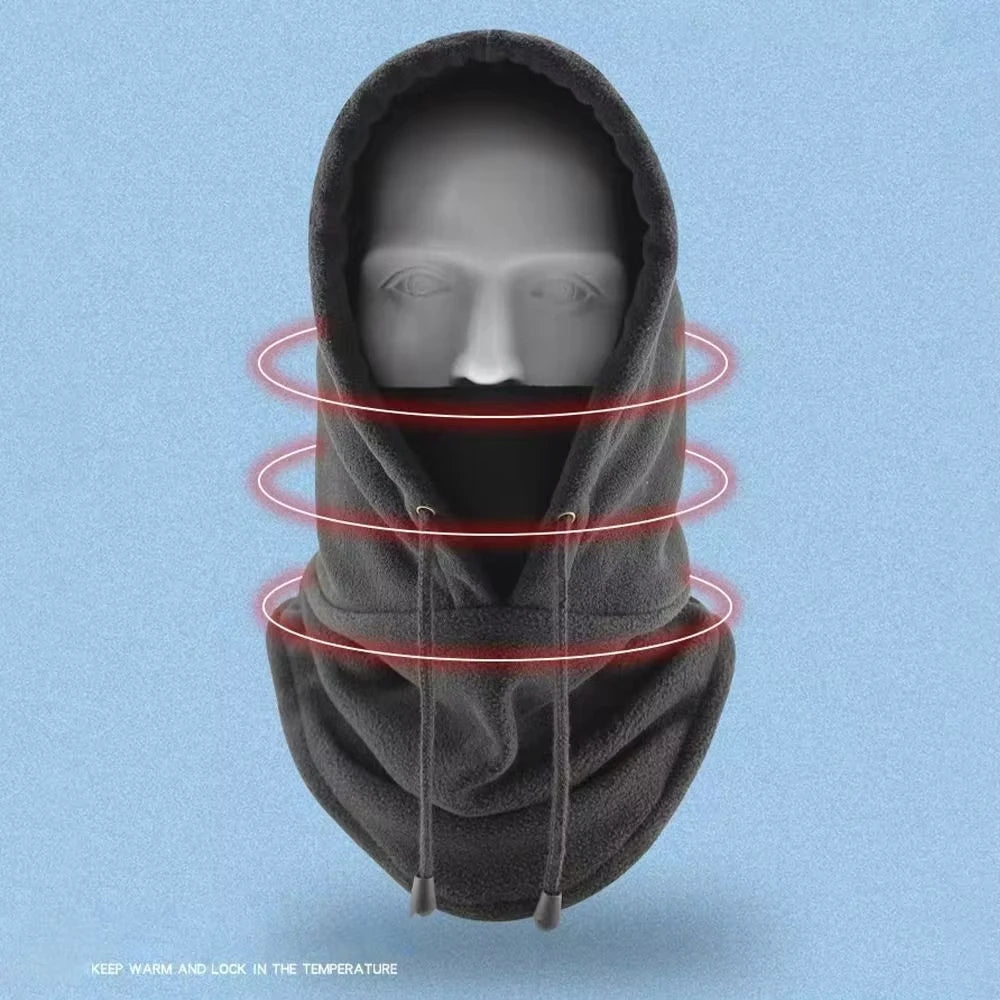 Fleece Balaclava Hood – Windproof Winter Ski Cycling Face Mask