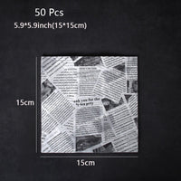 50pcs White 5.9in