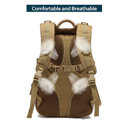 38L Tactical Backpack – Waterproof Hiking & Bug Out Bag