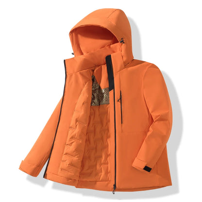 Waterproof Fleece Windbreaker Jacket – Unisex Winter Hiking Coat