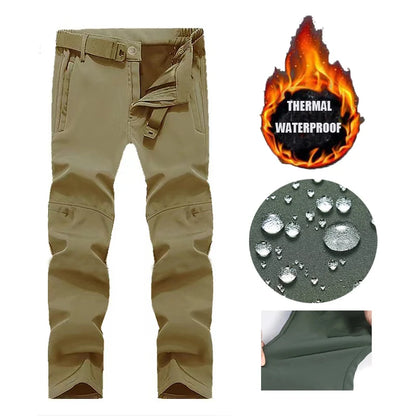 Men's Tactical Cargo Softshell Hiking Pants