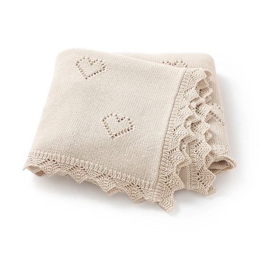 Baby Knit Blanket – Ultra-Soft Cotton Newborn Wrap 90x70cm