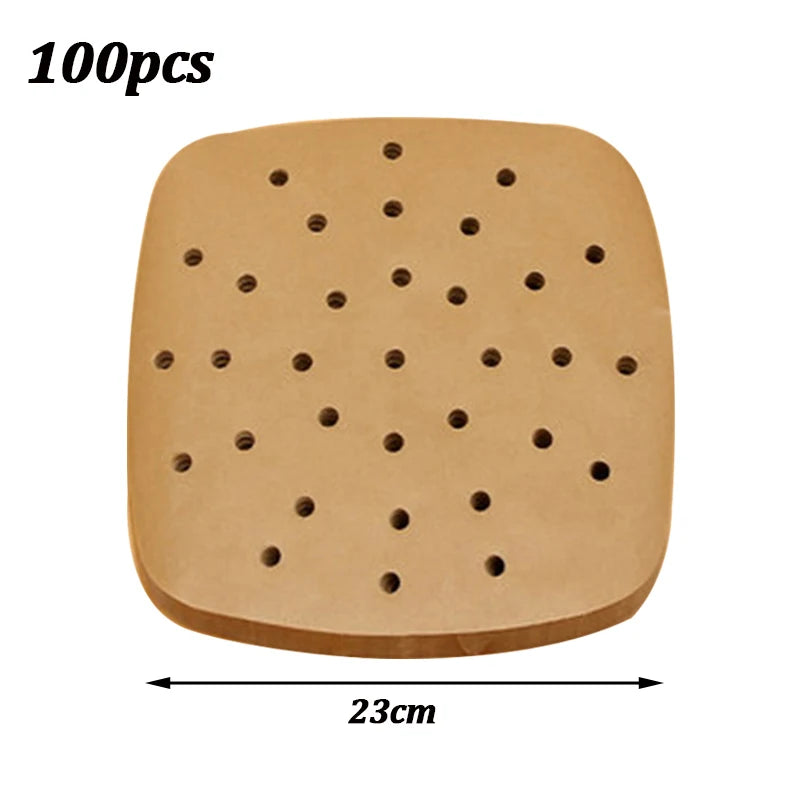 Air Fryer Parchment Paper Liners – Non-Stick Disposable Steamer Sheets