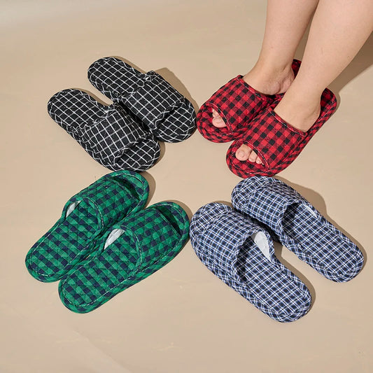 Women's Soft Fabric Indoor Slippers – Lightweight Anti-Slip Home Shoes
