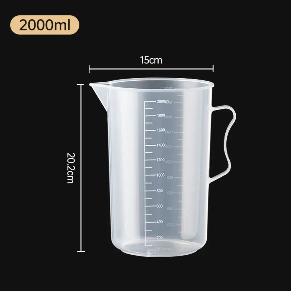 Clear Plastic Graduated Measuring Cup – Multiple Sizes with Lid Option