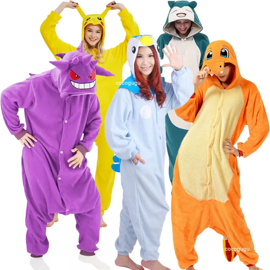 Pokemon Kigurumi Onesie Costume for Adults – Anime Cosplay Pajamas