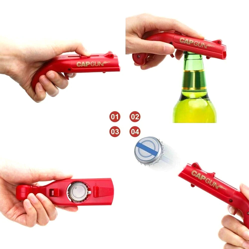Cap Gun Bottle Opener – Fun Beer Cap Launcher