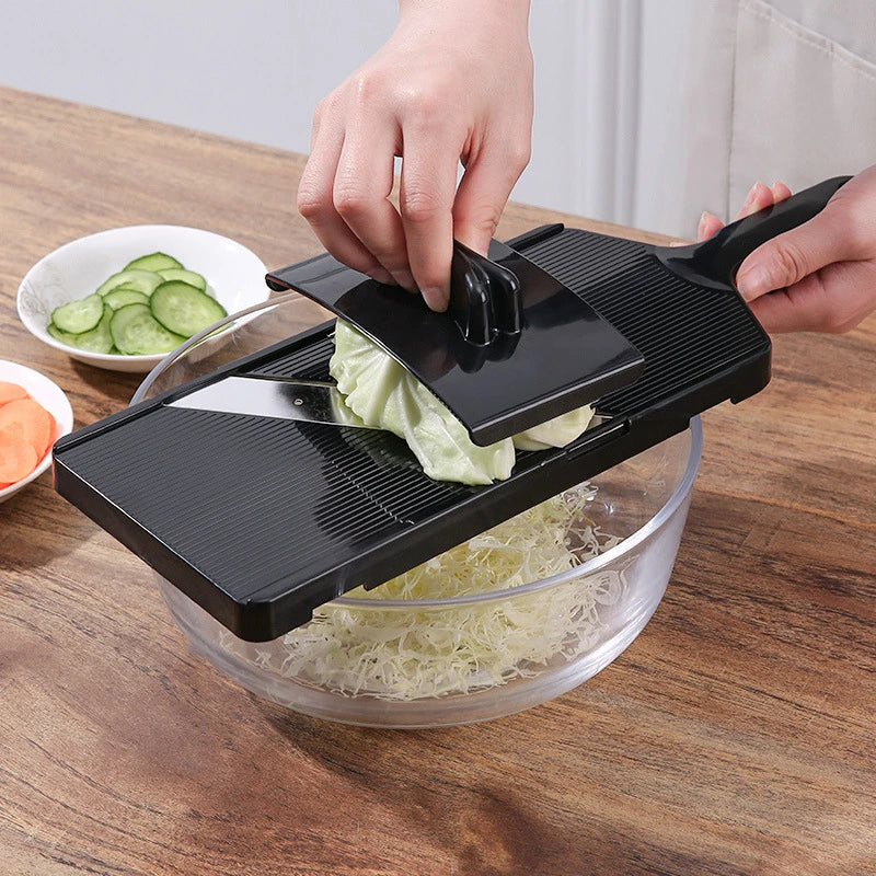 Mandoline Vegetable Slicer & Cabbage Shredder with Hand Guard