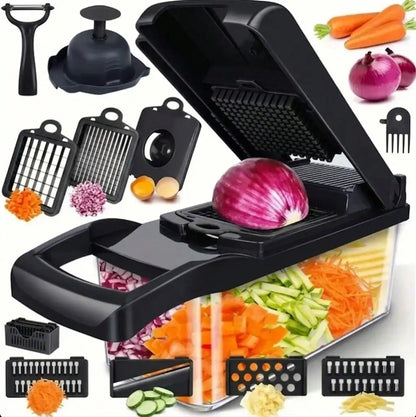 16-in-1 Vegetable Chopper – Multi-Functional Food Slicer Dicer