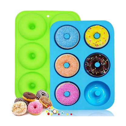 Silicone Donut Mold 6-Cavity – Non-Stick Doughnut Baking Pan