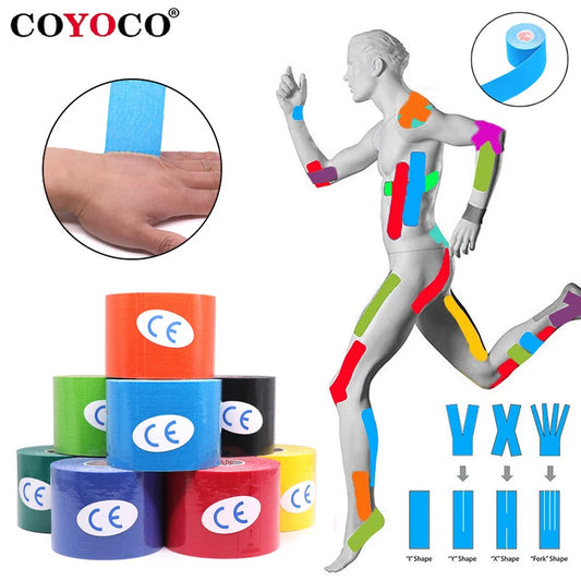 Kinesiology Tape – Waterproof Athletic Sports Tape 5m Roll