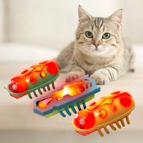 Mini Electric Walking Bug Cat Toy – Interactive Insect