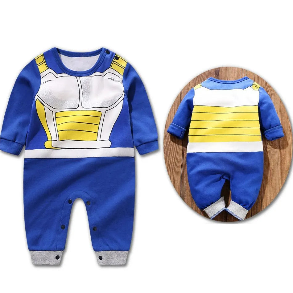 Dragon Ball Baby Anime Romper – Goku Costume Jumpsuit for Newborn to 18M
