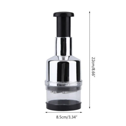 Onion Chopper - Stainless Steel Handheld Vegetable & Garlic Mincer