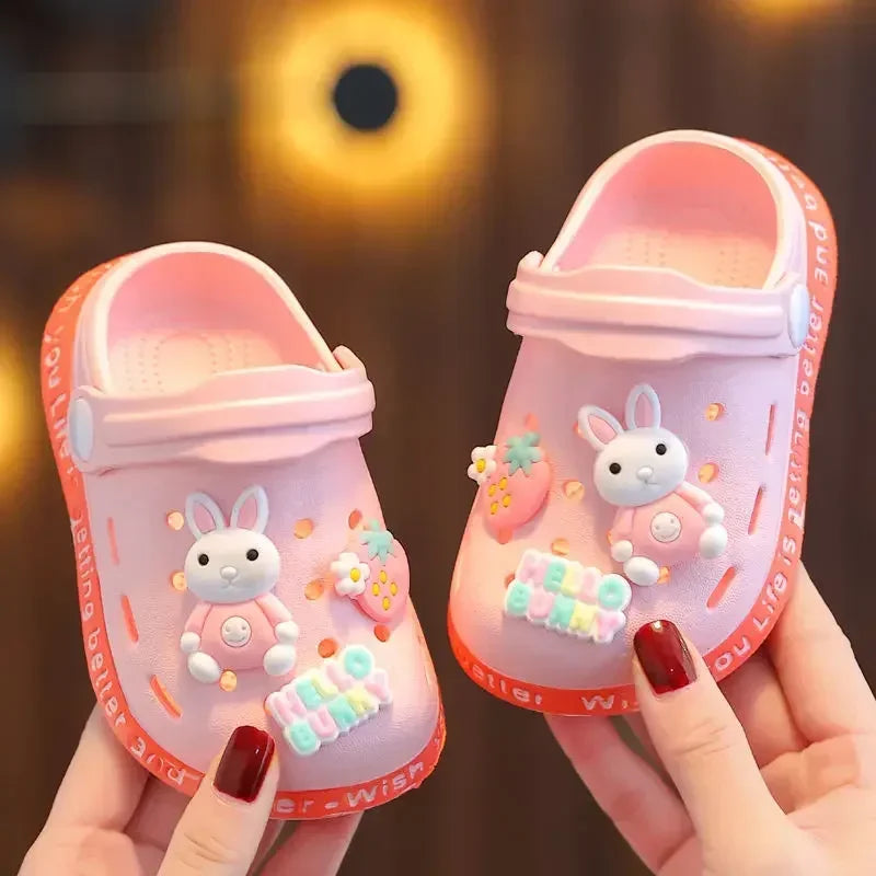 Kids Cartoon Clog Sandals – Cute Non-Slip Closed-Toe Shoes