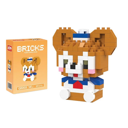 Cute Cartoon Mini Building Blocks Set – Disney & Sanrio Character Bricks