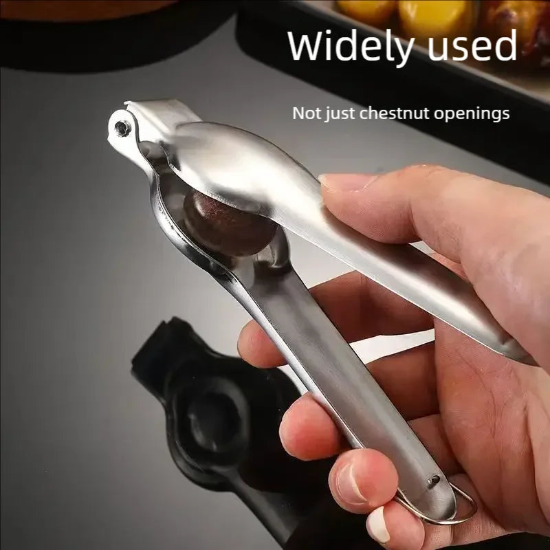 Stainless Steel Chestnut Opener & Peeler with Cross Knife