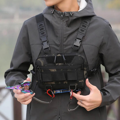 Tactical Chest Rig Bag – Outdoor Vest Pouch for Hiking & Camping